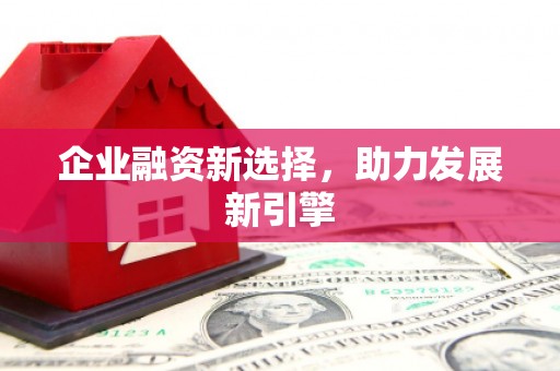 衢州企业融资新选择，助力发展新引擎