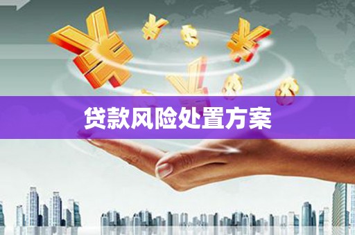 衢州贷款风险处置方案
