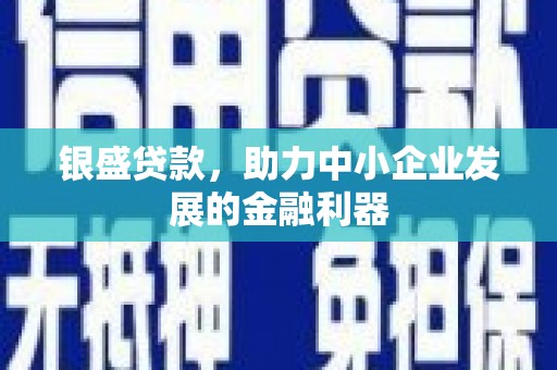 衢州银盛贷款，助力中小企业发展的金融利器