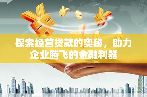 衢州探索经营贷款的奥秘，助力企业腾飞的金融利器