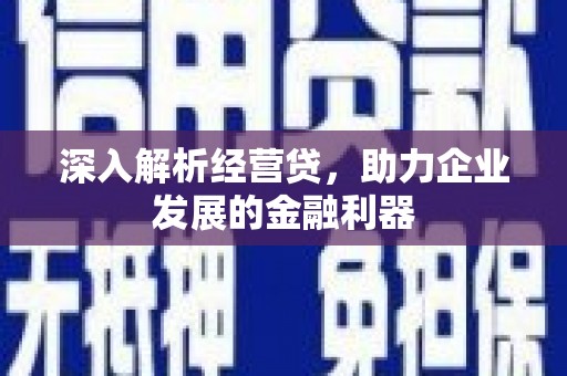 衢州深入解析经营贷，助力企业发展的金融利器