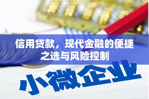 衢州信用贷款，现代金融的便捷之选与风险控制