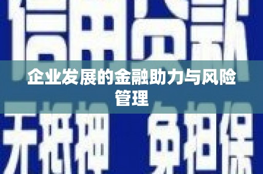 衢州企业发展的金融助力与风险管理