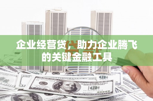 衢州企业经营贷，助力企业腾飞的关键金融工具
