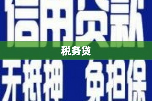 衢州税务贷