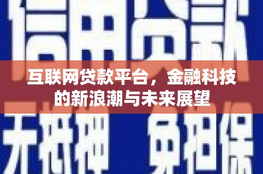 衢州互联网贷款平台，金融科技的新浪潮与未来展望