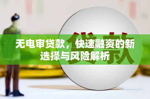 衢州无电审贷款，快速融资的新选择与风险解析