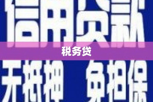 衢州税务贷