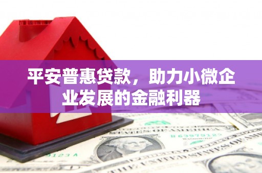 衢州平安普惠贷款，助力小微企业发展的金融利器